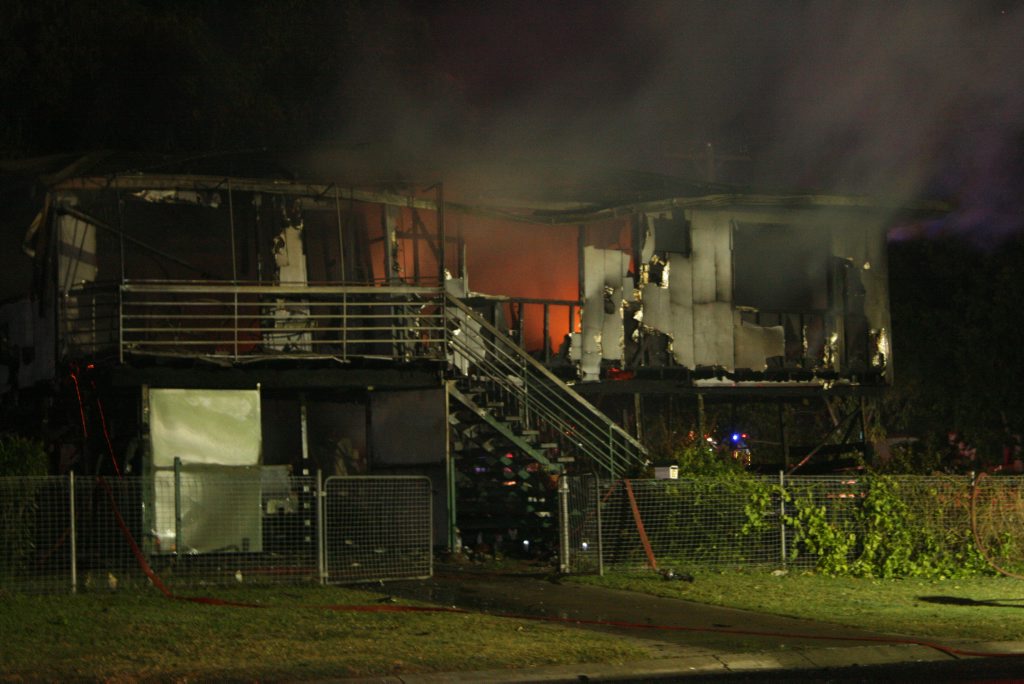 House in flames Photo Tara Miko / CQ News House in flames Photo Tara Miko / CQ News